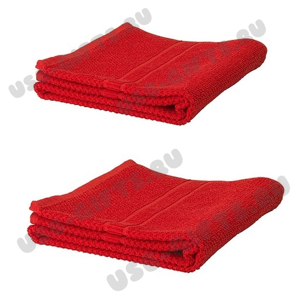 Красные полотенца махровое 500гр, 150x100см