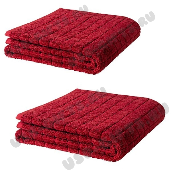 Махровое полотенца красные 600гр, 150x100см