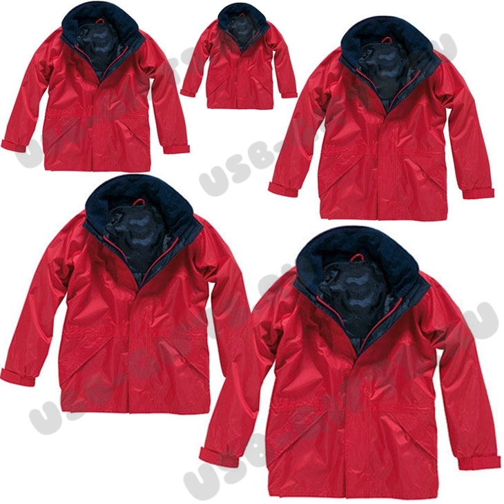Красные куртки утепленные водонепроницаемые под нанесение логотипа