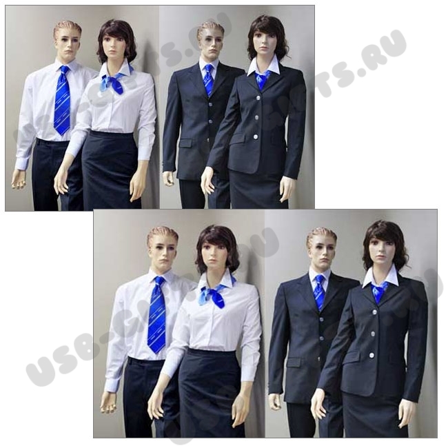 Офис одежда женская корпоративная одежда мужская, синяя