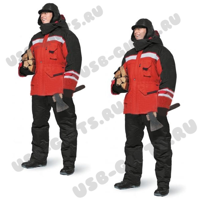 Красные зимние куртки мужские утепленные под нанесение оптом