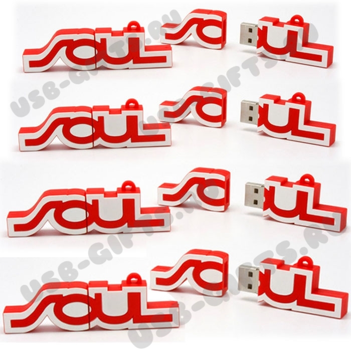 Флешки выполнены в форме логотипа «JOUL» рекламные usb флэш карты
