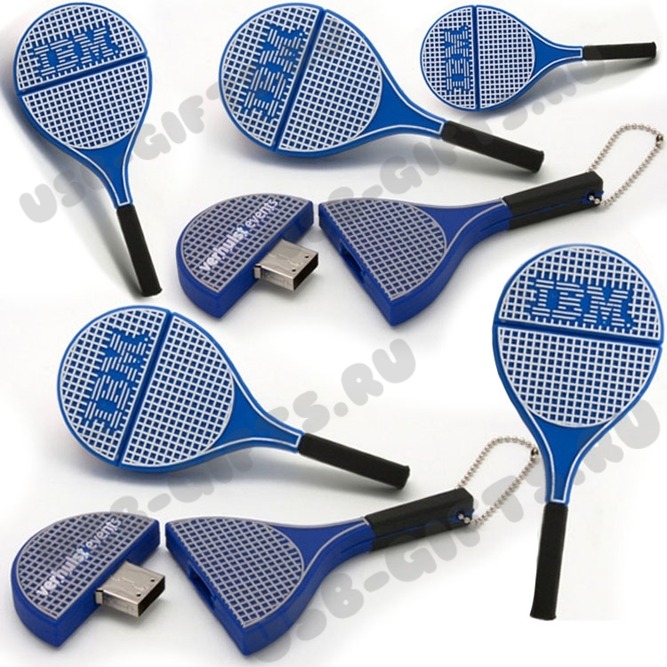 Usb флэш накопители «Теннисная ракетка» спортивные usb флэш диски теннисные