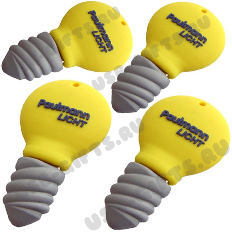 Энергетические флешки «Лампочка» с логотипом оригинальные лампы пвх флешка pvc usb flash карты оптом