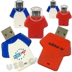 Промо флешки «Футболка» под логотип usb flash диски в виде одежда