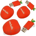 Сувенирные флешки «Красное яблоко» фруктовые usb флэш карты с логотипом 