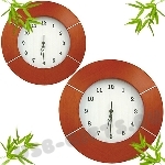 Деревянные настенные часы под логотип оптом
