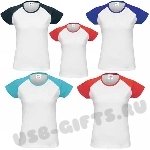 Женские футболки двухцветные оптом корпоративный текстиль 