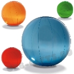 Синие пляжные мячи под нанесение логотипа оптом