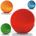 Красные пляжные мячи с нанесением логотипа оптом