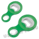 Зеленая открывалка под нанесение логотипа со склада оптом