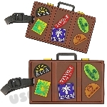 Багажные бирки «Чемодан» пвх с логотипом pvc бирка для багажа