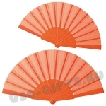 Оранжевый веер под логотип оптом
