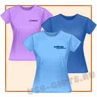 Женские футболки с логотипом оптом