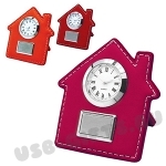 Настольные часы «Дом» с логотипом оптом, красные