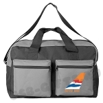 Дорожная сумка с нанесением логотипа оптом, серый