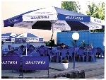 Рекламный синий зонт тент 10м