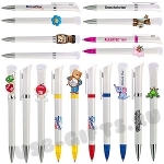 Индивидуальные белые ручки с логотипом