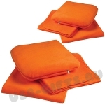 Оранжевые пледы подушки флис с логотипом продажа оптом