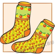 Вязаные носки с логотипом оптом