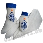 Вязаные наборы шерсть: носки варежки шарф с логотипом
