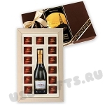 Подарочный набор с логотипом: шампанское Венето и шоколад
