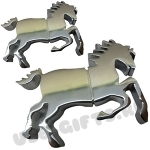 Металлические usb флеш карты «Лошадь Мустанг» под нанесение логотипа