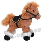 Новогодняя мягкая игрушка «Лошадка 2014» под нанесение логотипа