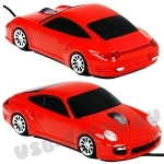 Мышь «Автомобиль» красный под нанесение логотипа