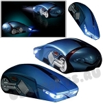 Мыши «Спортивный Автомобиль» синий с нанесением логотипа