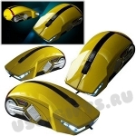 Желтые мыши «Автомобиль» под нанесение логотипа