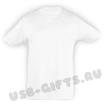 Детские футболки под нанесение логотипа оптом, белые