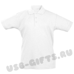 Детские рубашки поло с логотипом продажа оптом, белые
