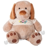 Мягкие игрушки «Собака Билли» с логотипом цены оптом
