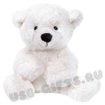 Мягкие игрушки «Медвежонок белый» с нанесением логотипа оптом