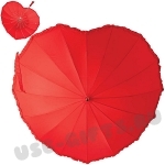 Зонт трость «Сердечко» под логотип на 8 марта цены оптом, подарочный
