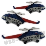 Флэшка «Вертолет» под нанесение логотипа авиа usb флэш-карты