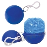 Дождевики синие в шар шкатулке под нанесение логотипа оптом