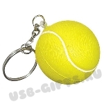 Антистресс-брелок «Теннисный мяч» под логотип
