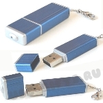 USB флеш RAM синие с логотипом 1Gb 2Gb 4Gb