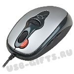Лазерная компьютерная мышь под нанесение логотипа silver