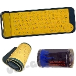 Желтые клавиатуры гибкие сворачивающаяся в рулон под логотипы