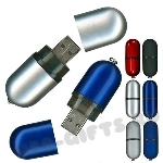 Синие флешки серебро под логотип USB Flash Drive promo