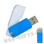 Голубые флэшки металл/пластик Flash (оптом) 512Mb 1Gb 2Gb 4Gb