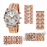 Золотые наручные часы с золотым браслетом (мужские)