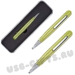 Зеленая флэшка ручка usb flash pen мини в упаковке ручки флешки