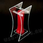 Красные вазы цветные стекло с логотипом