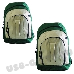 Зеленый рюкзак с логотипом корпоративные рюкзаки
