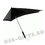 Зонт складной противоштормовой черный