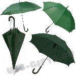Зеленый зонт-трость промо под нанесение логотипа